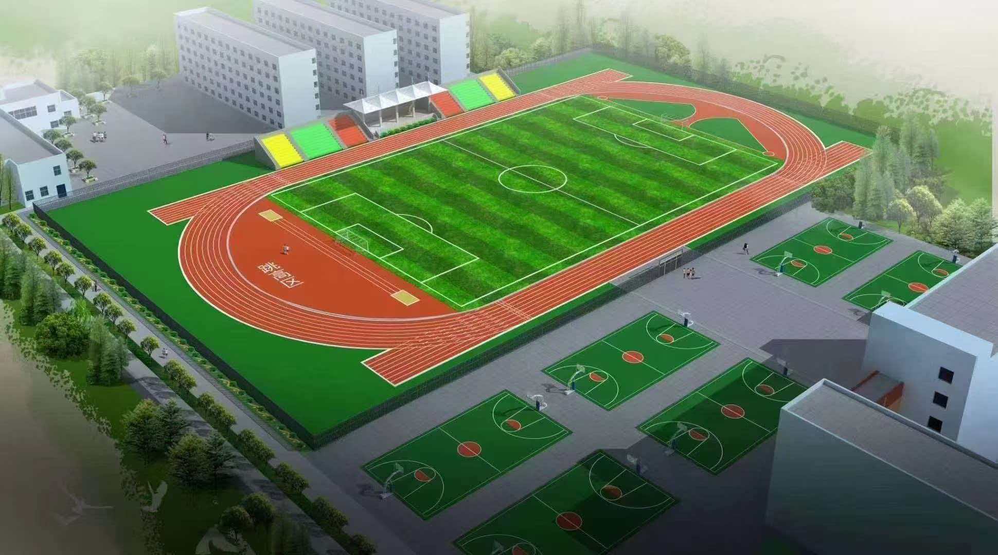 白山市学校运动操场透气型塑胶跑道 - 价格